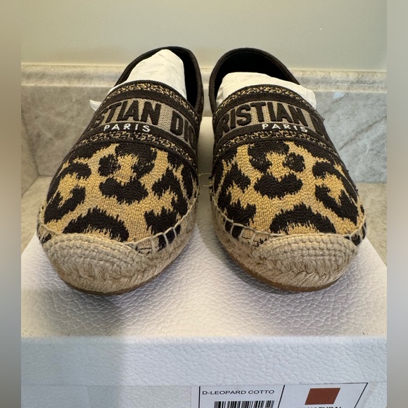 Christian Dior Leopard Espadrille. size 38.5 - Picture 7 of 7